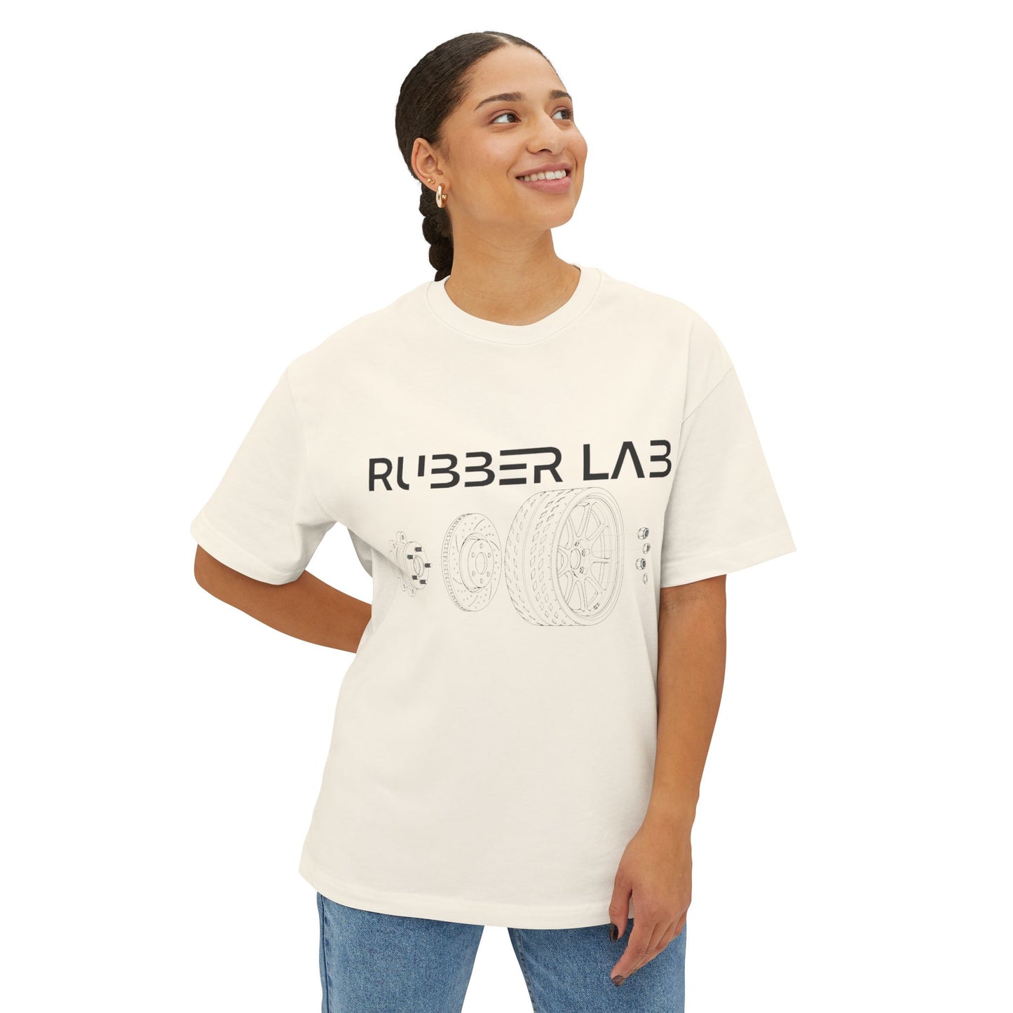 Rubber Lab Tee — Automotive Wheel Diagram Graphic Shirt