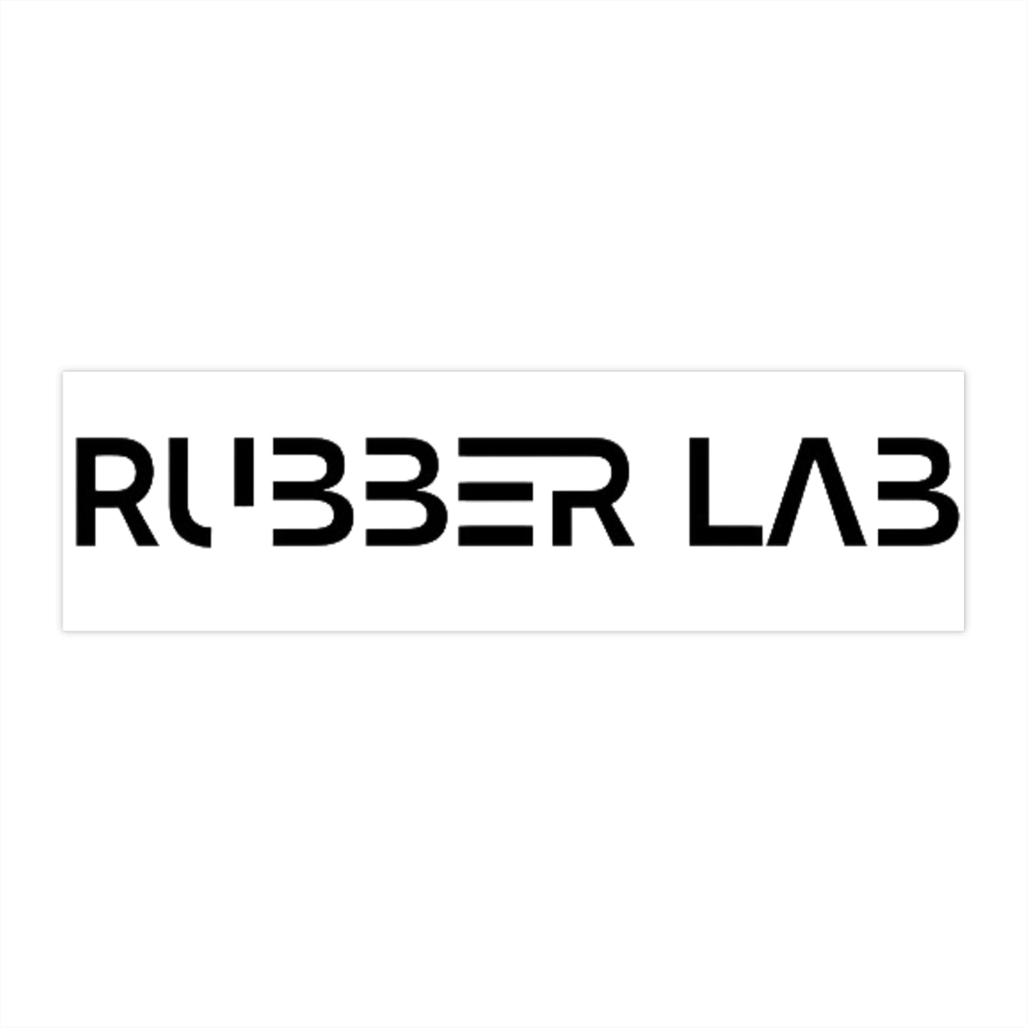 Bumper Sticker — 'RUBBER LAB' Bold Logo Sticker