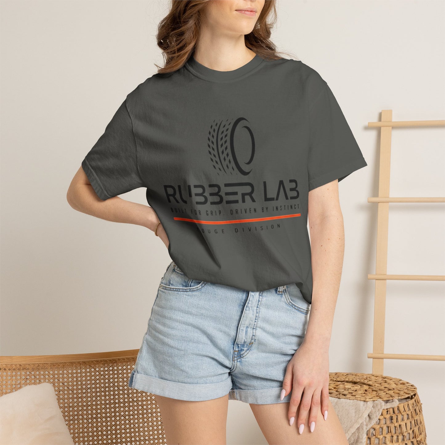 Rubber Lab Roadscape Graphic T-Shirt — 'Torque Division' Back Print