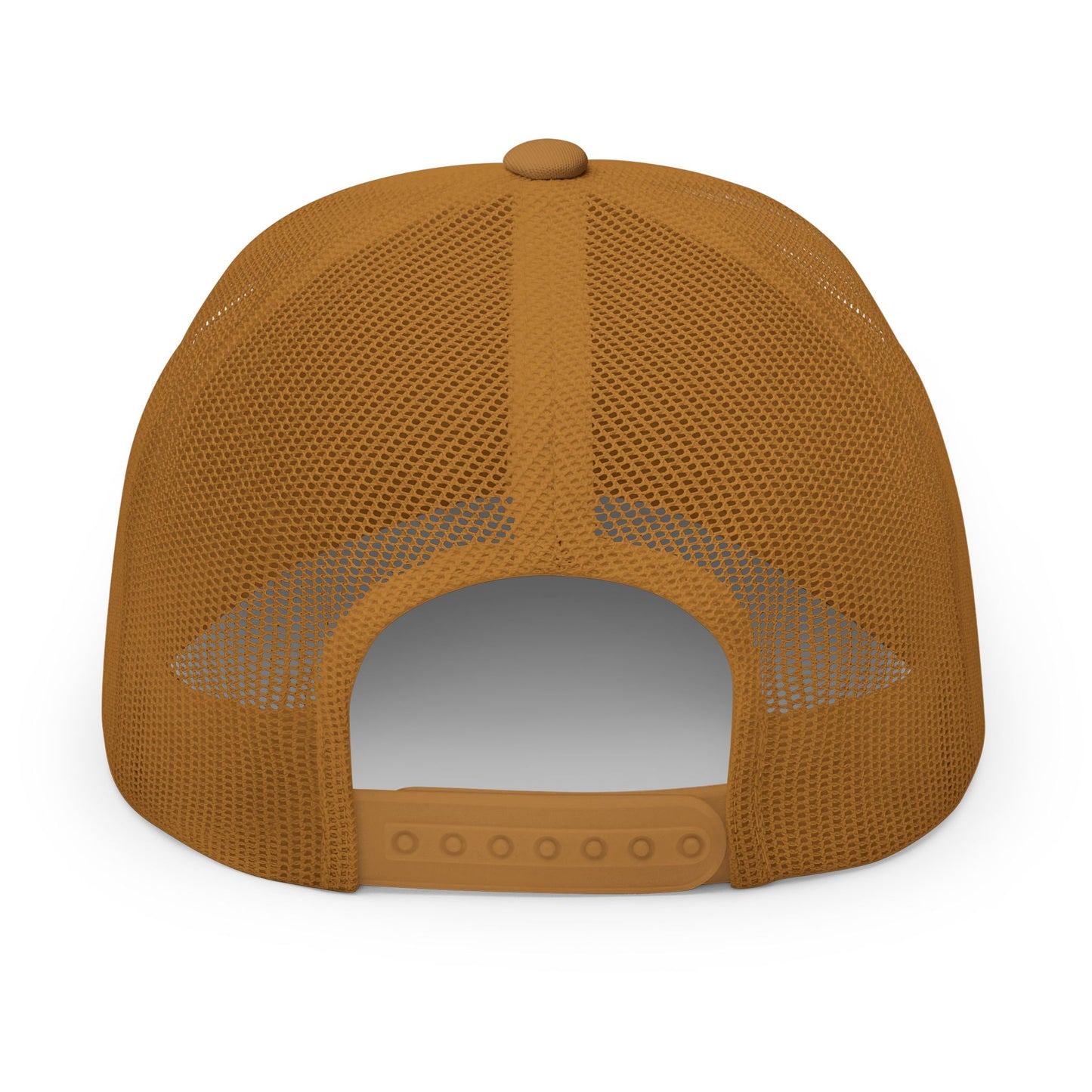 Rubber Lab Patch Trucker Cap — Embroidered Snapback Hat