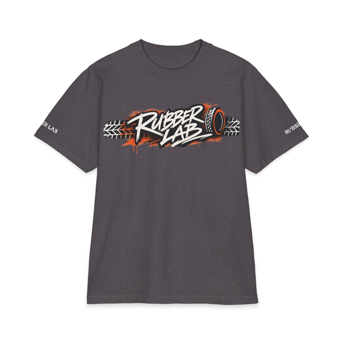 T-Shirt — 'Rubber Lab' Tire Track Graphic Tee