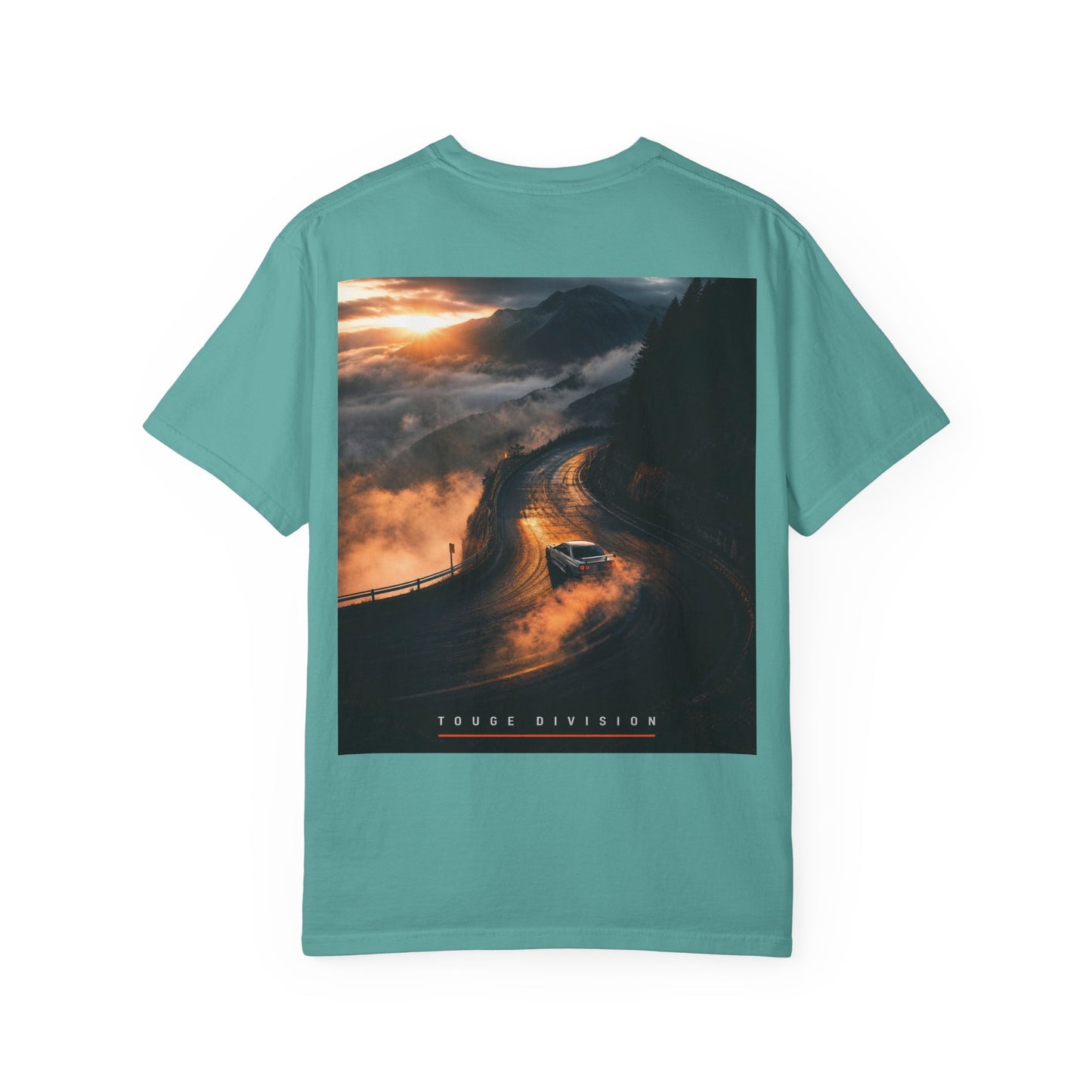 Rubber Lab Roadscape Graphic T-Shirt — 'Torque Division' Back Print