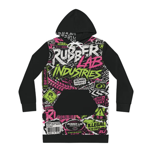 Hoodie Dress — Rubber Lab Industries Graffiti Streetwear