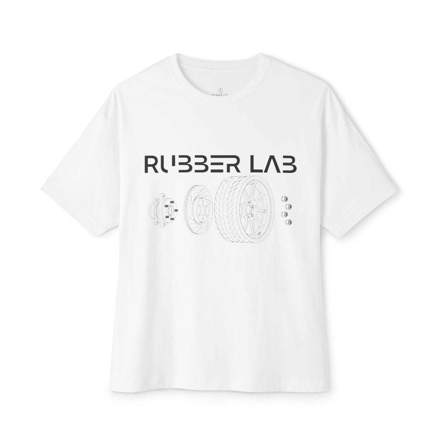 Rubber Lab Tee — Automotive Wheel Diagram Graphic Shirt