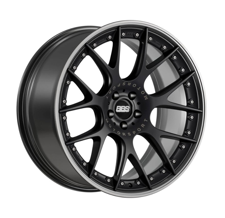 BBS 21" CHRII Satin Black w/ Stainless Lip 5-Bolt