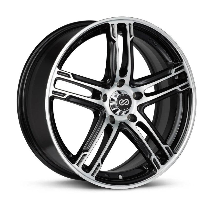 ENKEI 15" FD-05 - Black Machined - 5-Bolt