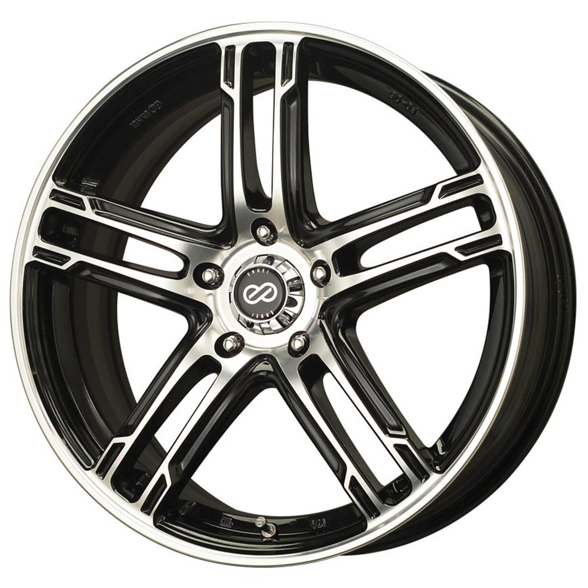 ENKEI 15" FD-05 - Black Machined - 5-Bolt
