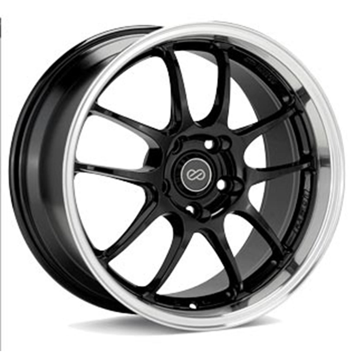 ENKEI 17" PF01 - Black Machined  -  5-Bolt