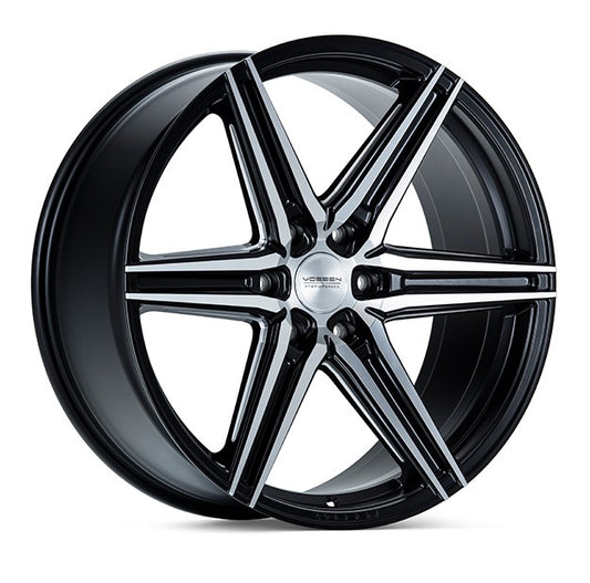 Vossen HF6-2 24" Brushed Matte Black- 6 Bolt